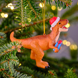 Christmas Tyrannosaurus Rex Figurine