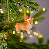 Corgi Christmas Ornament